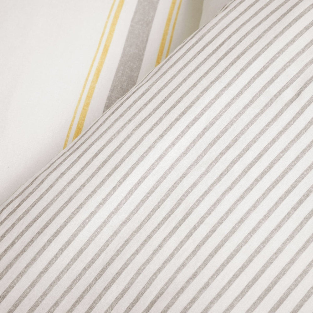 Farmhouse Stripe 100% Cotton Duvet Cover Set - Quahog Bay Bedding