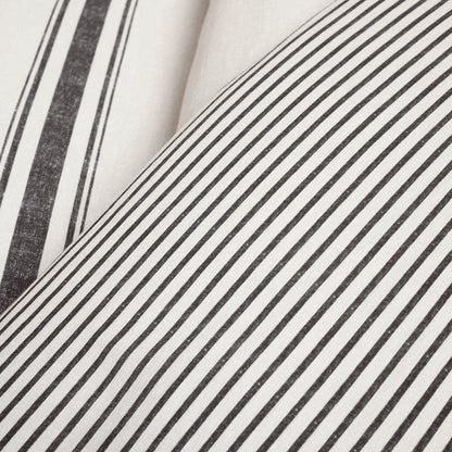Farmhouse Stripe 100% Cotton Duvet Cover Set - Quahog Bay Bedding