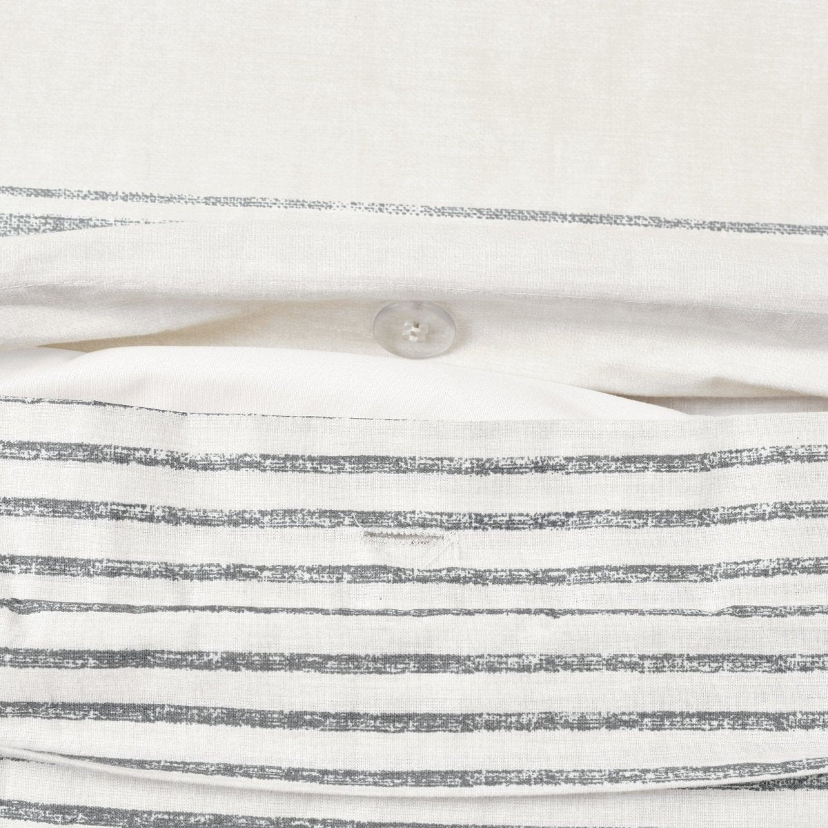 Farmhouse Stripe 100% Cotton Duvet Cover Set - Quahog Bay Bedding