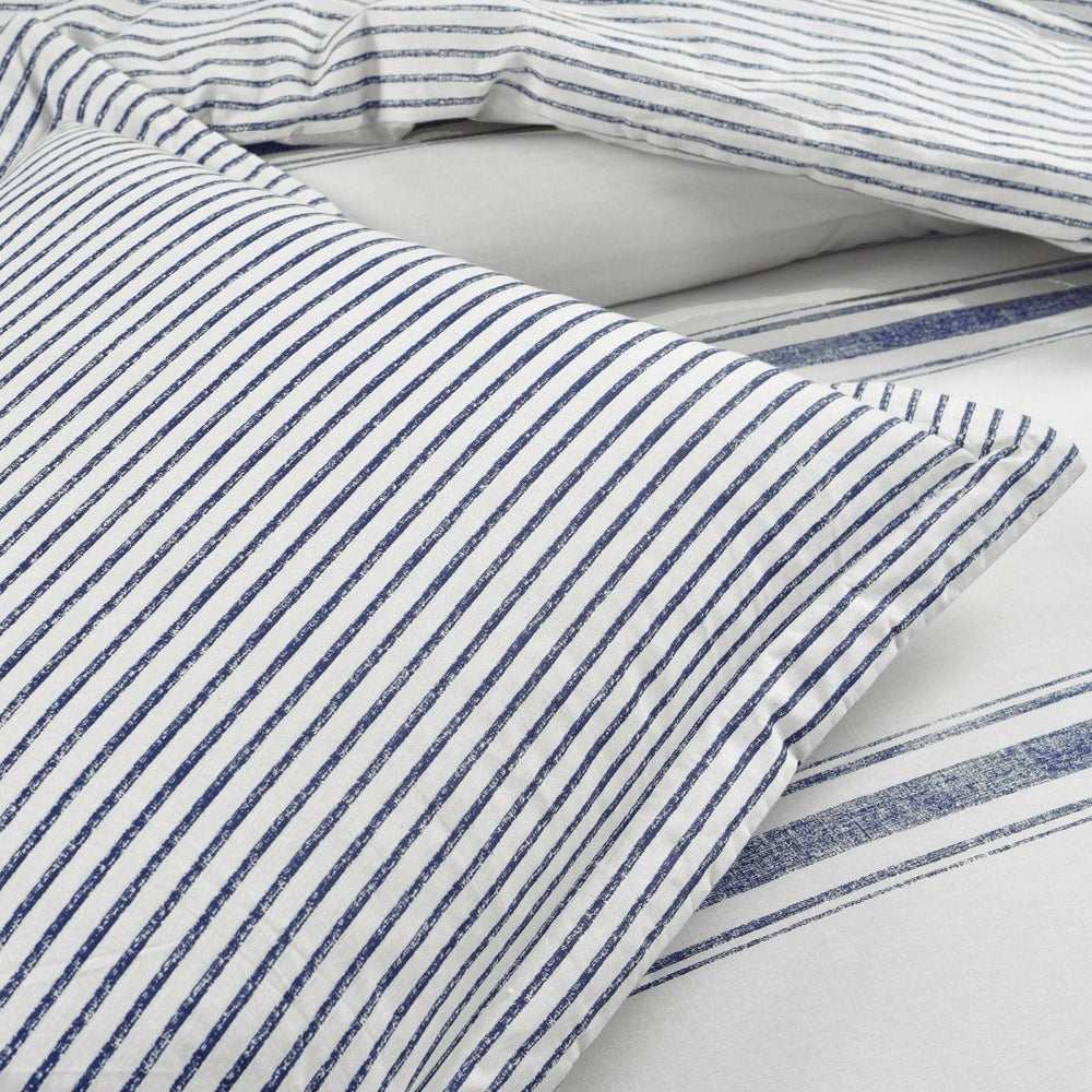 Farmhouse Stripe Reversible Comforter Set - Quahog Bay Bedding