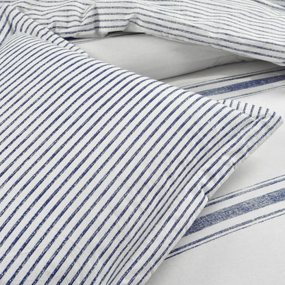 Farmhouse Stripe Reversible Comforter Set - Quahog Bay Bedding