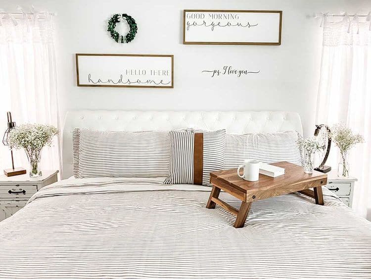 Farmhouse Stripe Reversible Comforter Set - Quahog Bay Bedding
