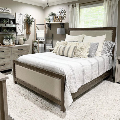 Farmhouse Stripe Reversible Comforter Set - Quahog Bay Bedding