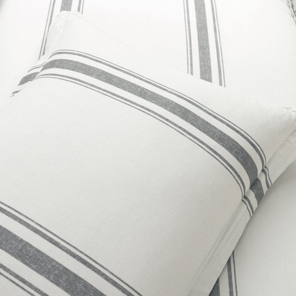 Farmhouse Stripe Reversible Comforter Set - Quahog Bay Bedding