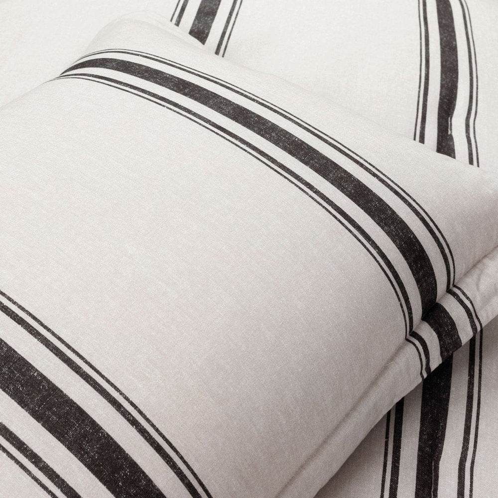 Farmhouse Stripe Reversible Comforter Set - Quahog Bay Bedding