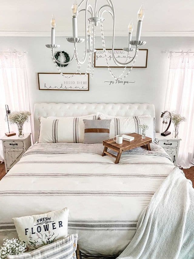 Farmhouse Stripe Reversible Comforter Set - Quahog Bay Bedding