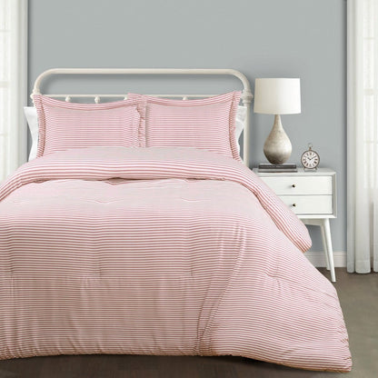 Farmhouse Stripe Reversible Comforter Set - Quahog Bay Bedding