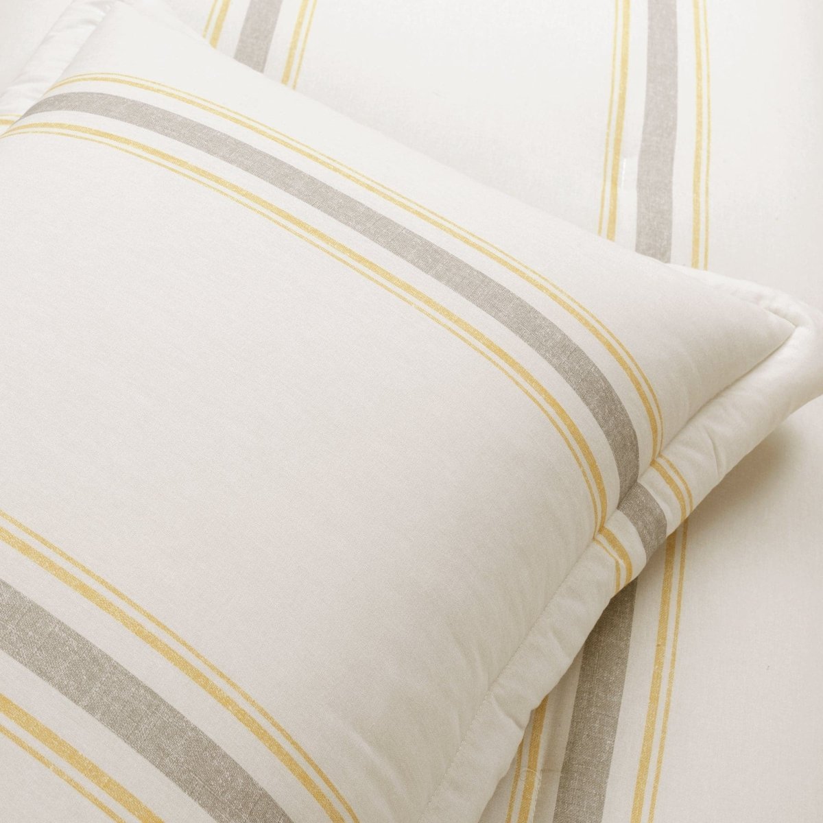 Farmhouse Stripe Reversible Comforter Set - Quahog Bay Bedding