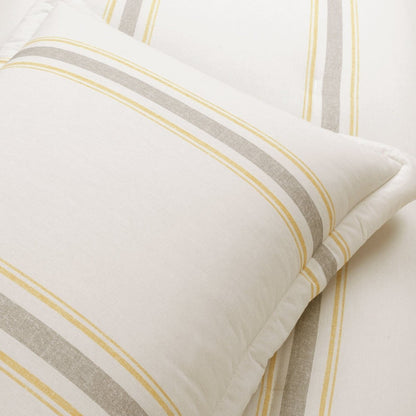 Farmhouse Stripe Reversible Comforter Set - Quahog Bay Bedding