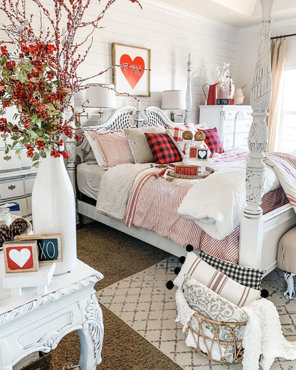 Farmhouse Stripe Reversible Comforter Set - Quahog Bay Bedding