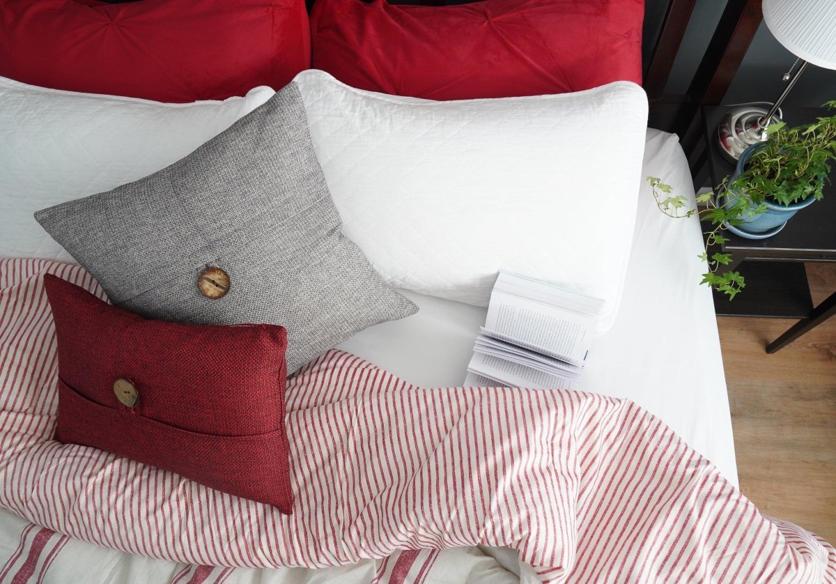 Farmhouse Stripe Reversible Comforter Set - Quahog Bay Bedding