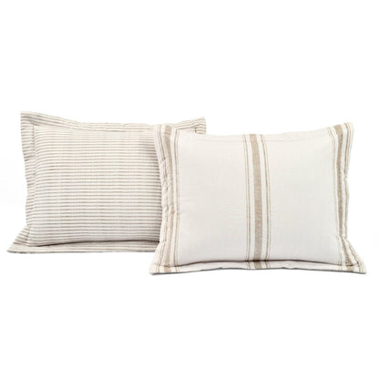 Farmhouse Stripe Reversible Comforter Set - Quahog Bay Bedding