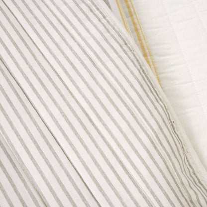Farmhouse Stripe Reversible Cotton Quilt Set - Quahog Bay Bedding