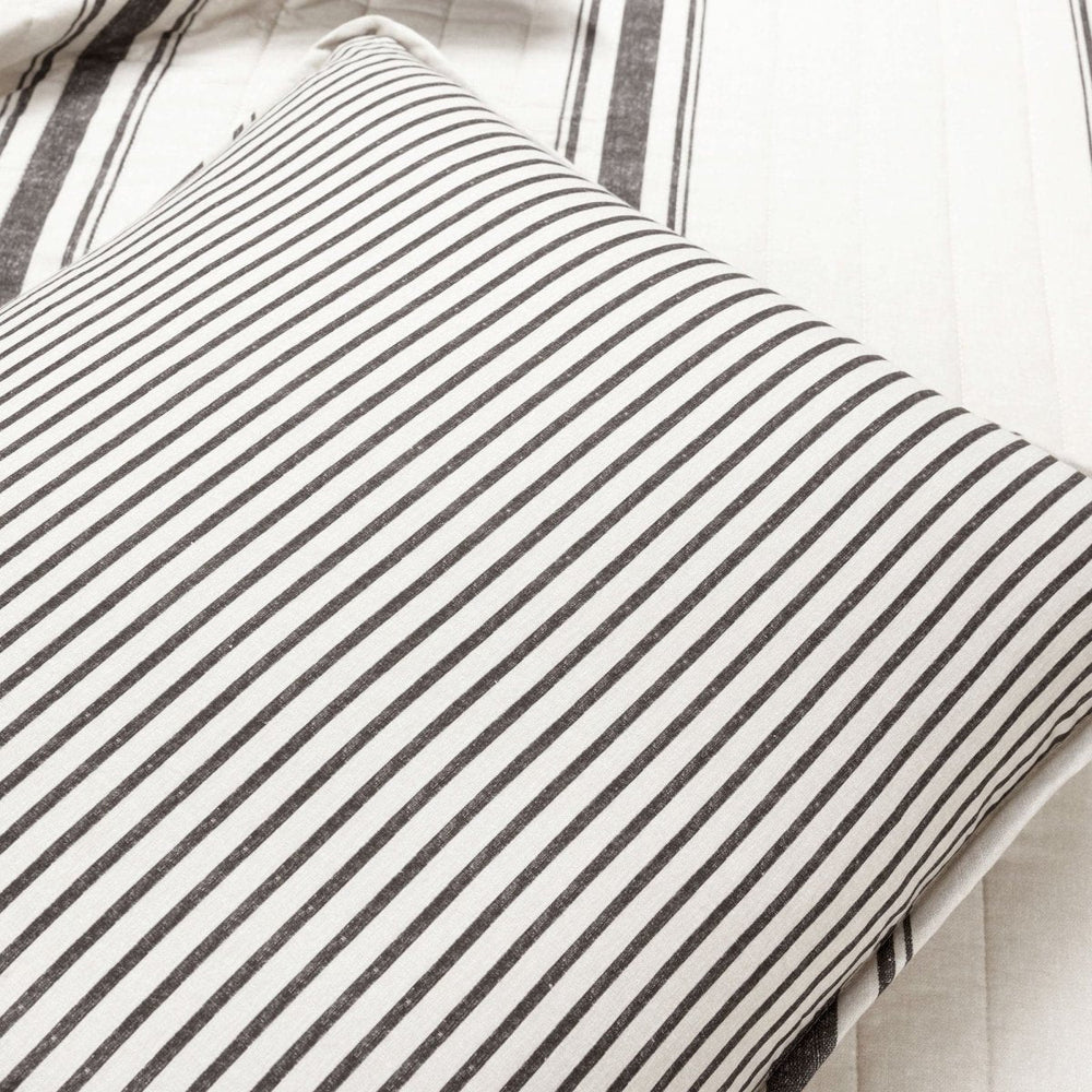 Farmhouse Stripe Reversible Cotton Quilt Set - Quahog Bay Bedding