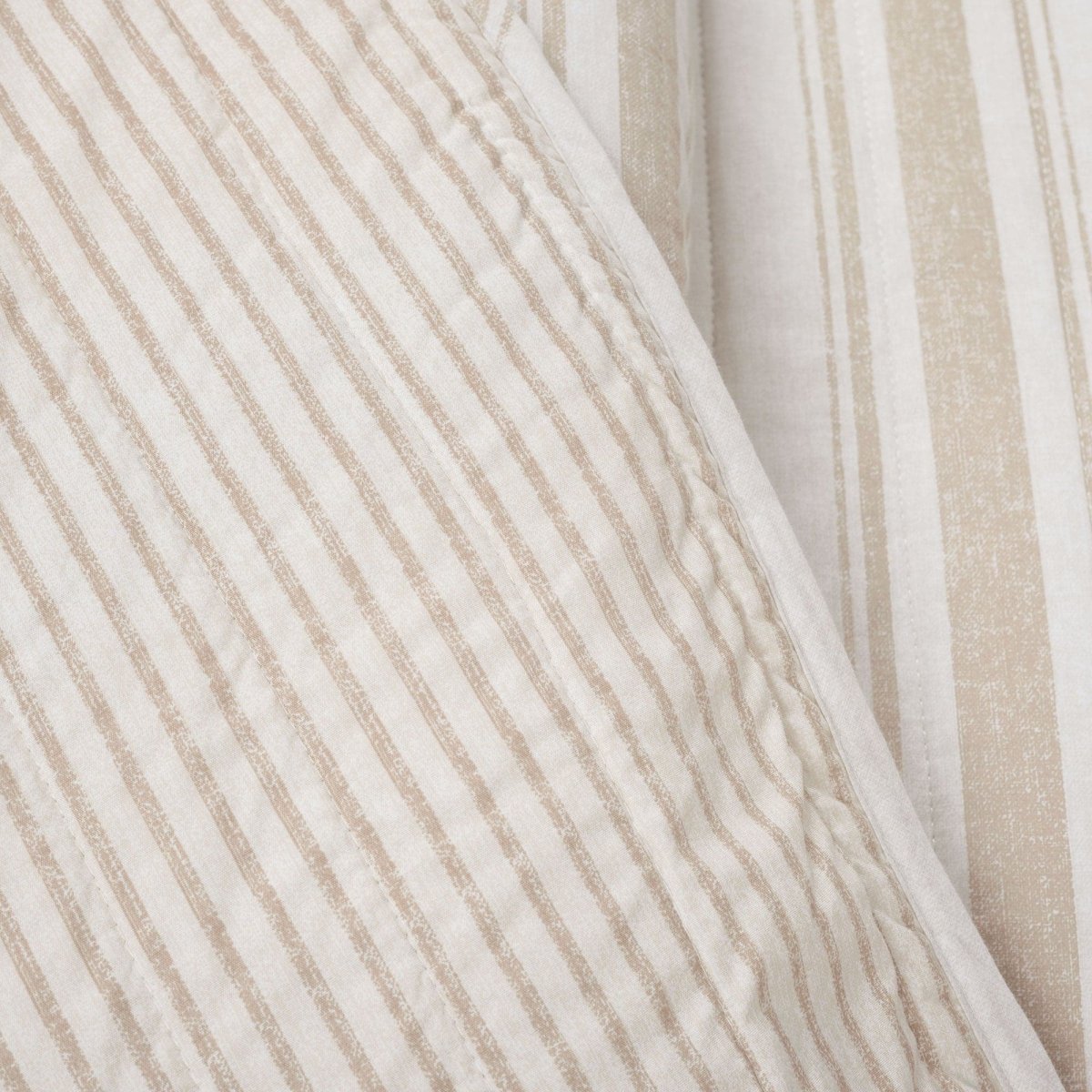 Farmhouse Stripe Reversible Cotton Quilt Set - Quahog Bay Bedding