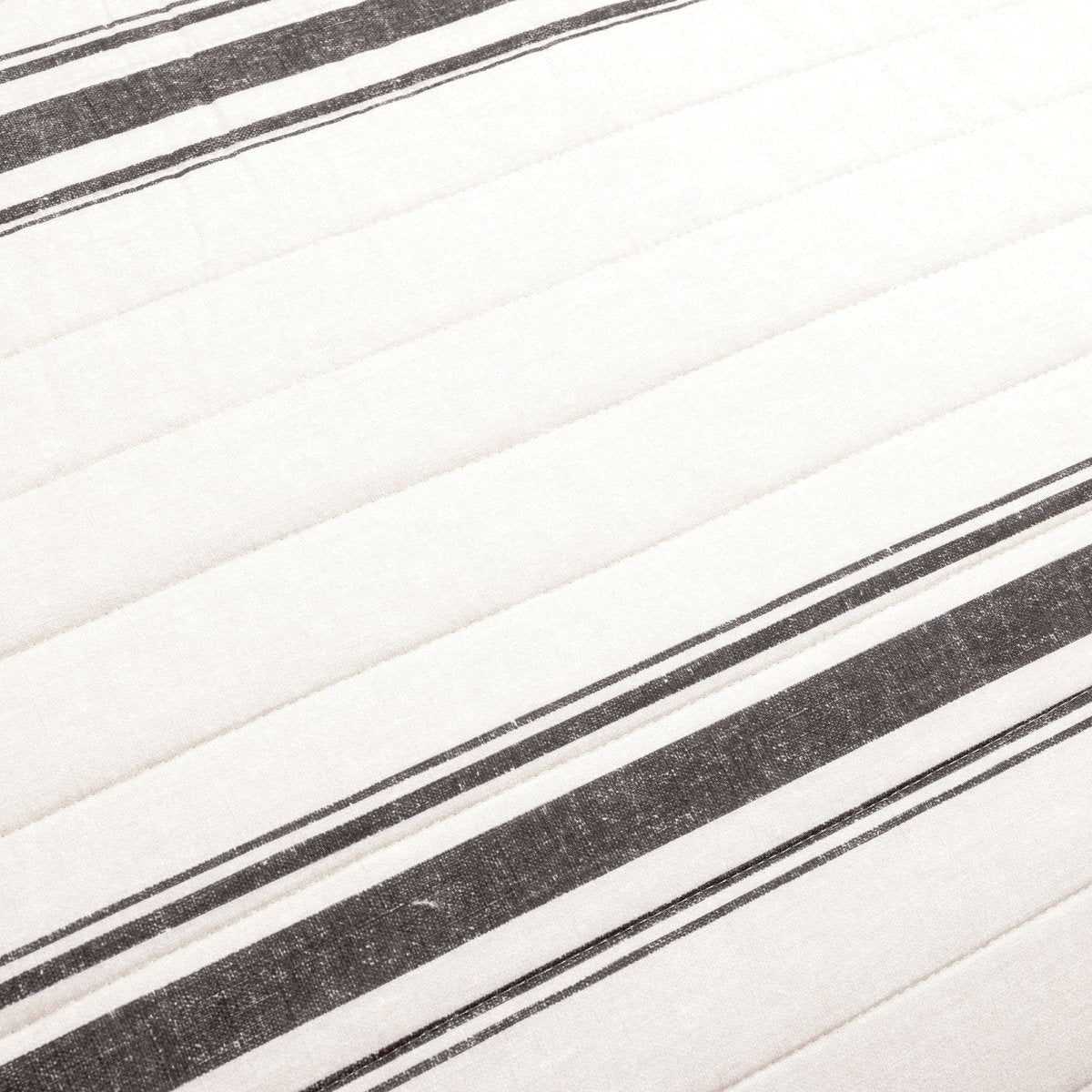 Farmhouse Stripe Reversible Cotton Quilt Set - Quahog Bay Bedding
