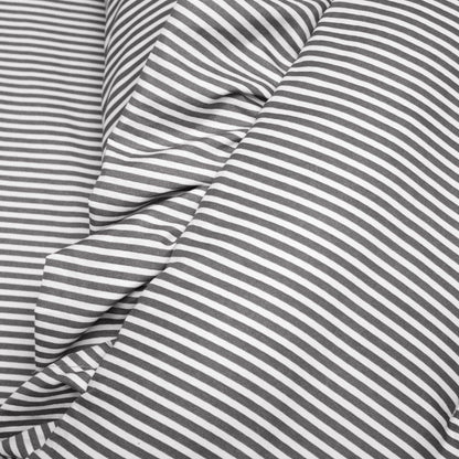 Farmhouse Stripe Reyna Ruffle Reversible Comforter 3 Piece Set - Quahog Bay Bedding