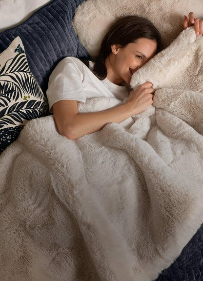 Faux Fur Bed Runner - Quahog Bay Bedding