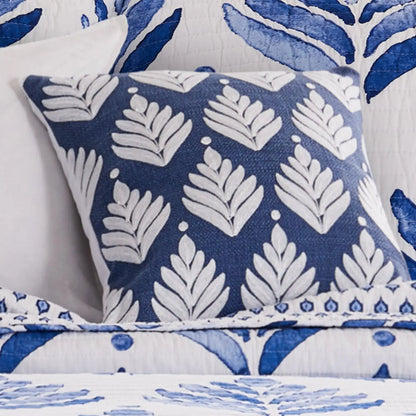 Vintage Blossom Leaves Pillow