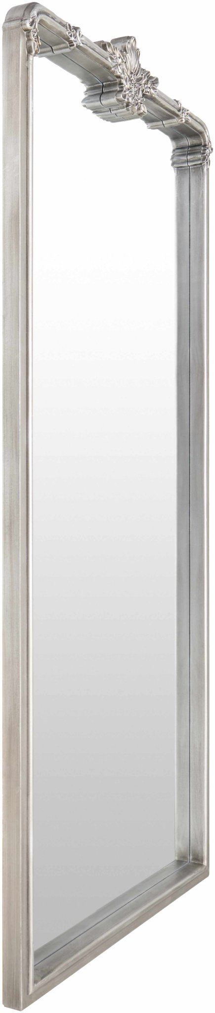 Filettole Silver Gray Frame Wall Mirror - Quahog Bay Bedding