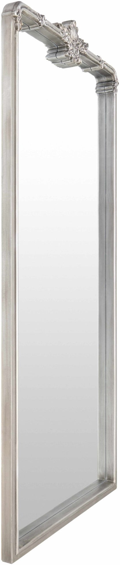 Filettole Silver Gray Frame Wall Mirror - Quahog Bay Bedding