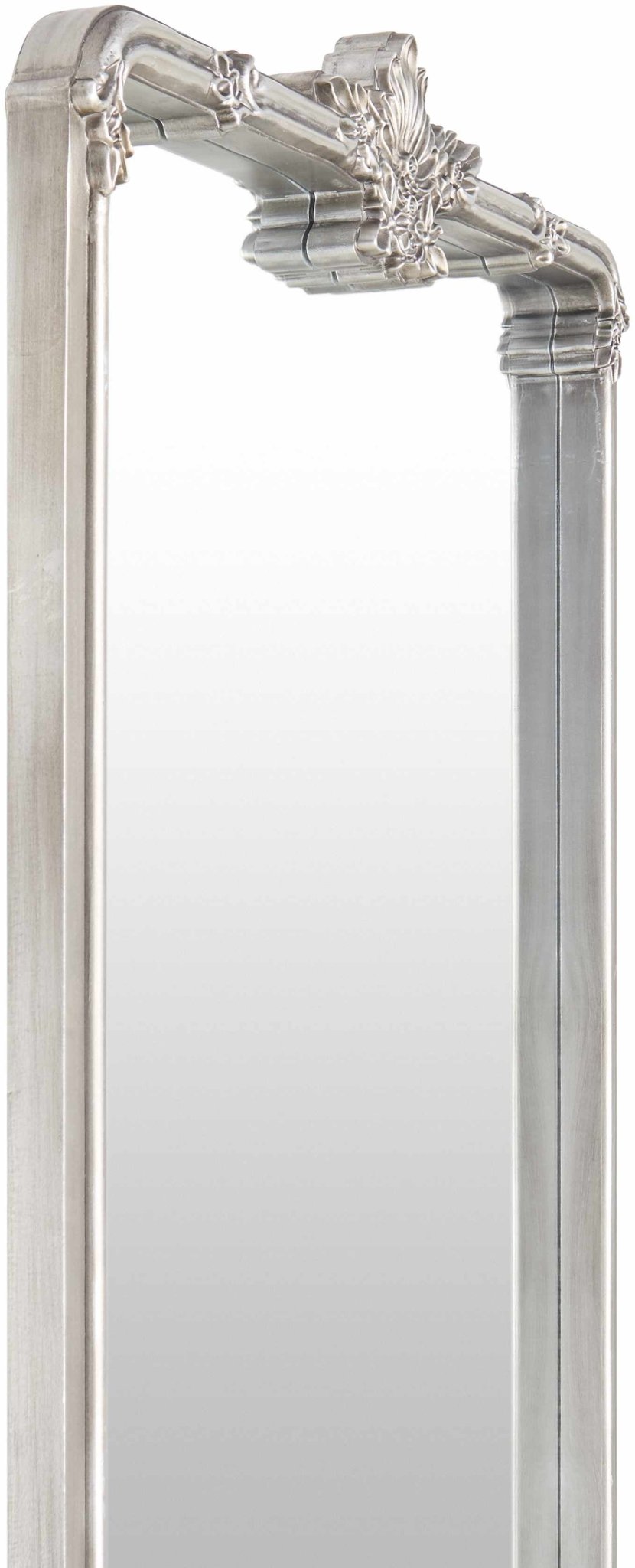 Filettole Silver Gray Frame Wall Mirror - Quahog Bay Bedding