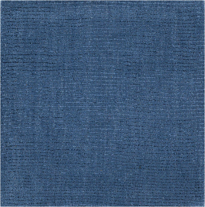 Brockton Solid Blue Wool Rug