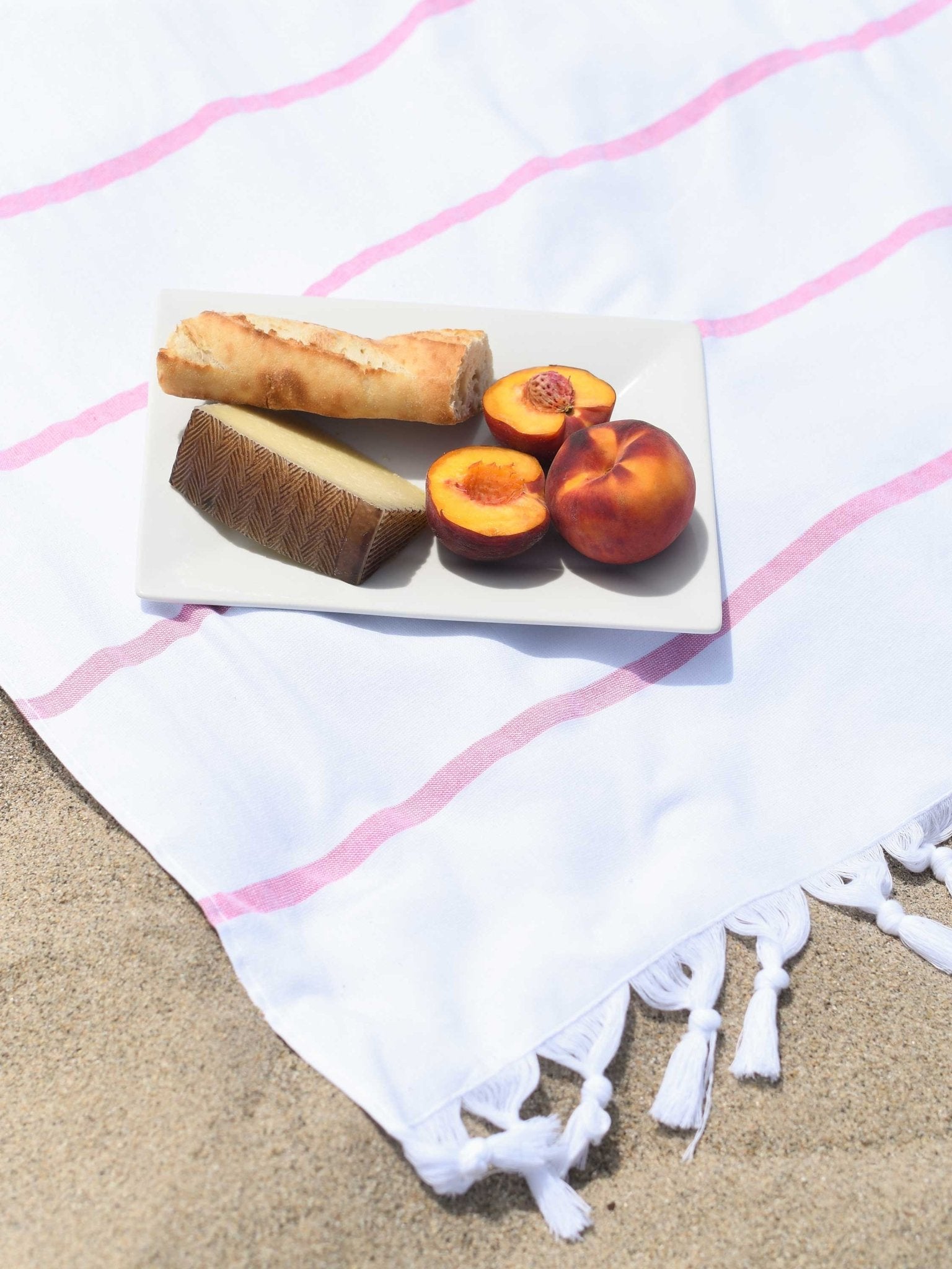 Flamingo Positano Turkish Towel - Quahog Bay Bedding