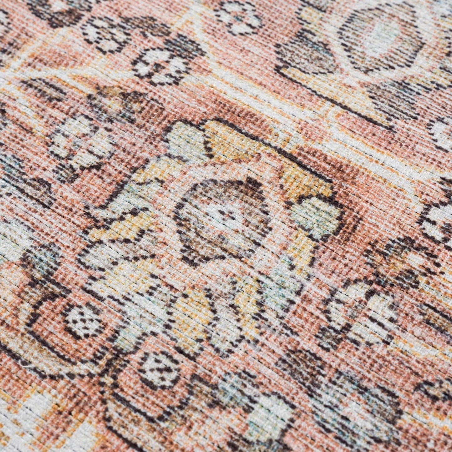 Flat Pile Urpi Red Washable Rug - Clearance - Quahog Bay Bedding