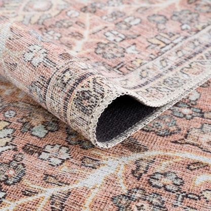 Flat Pile Urpi Red Washable Rug - Clearance - Quahog Bay Bedding