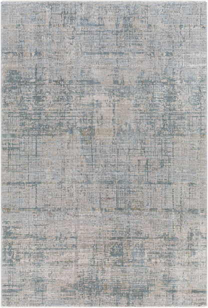 Fallin Gray Abstract Striped Luxe Rug