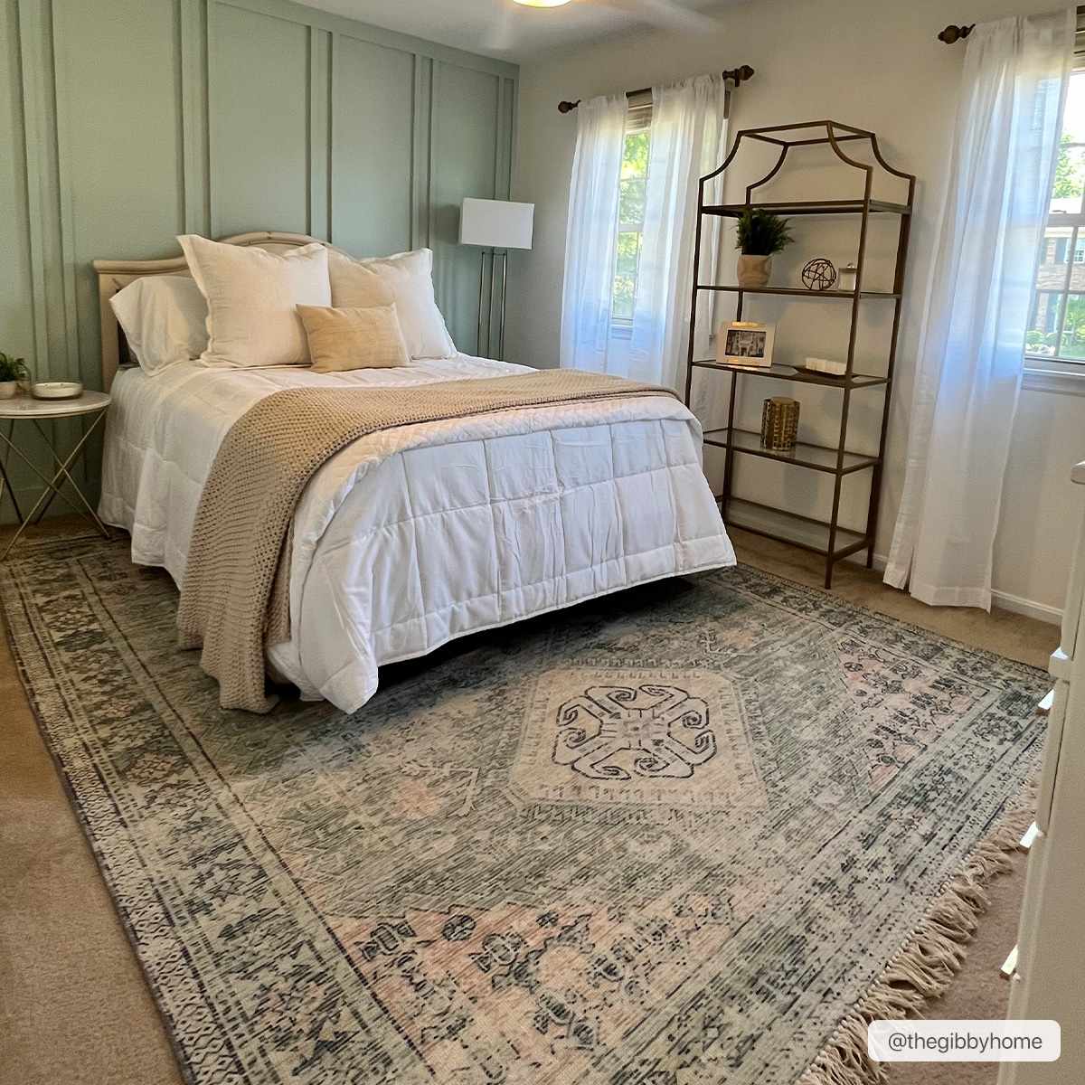 Foraker Sage Green Cotton Rug - Quahog Bay Bedding