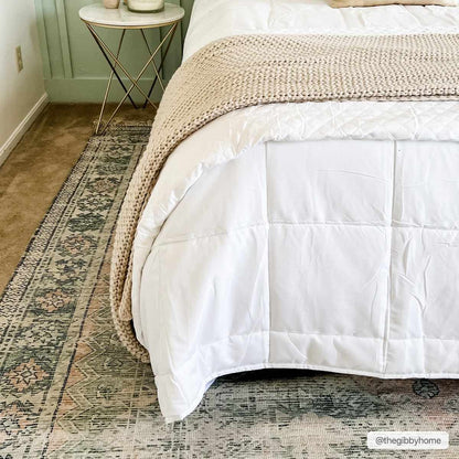 Foraker Sage Green Cotton Rug - Quahog Bay Bedding