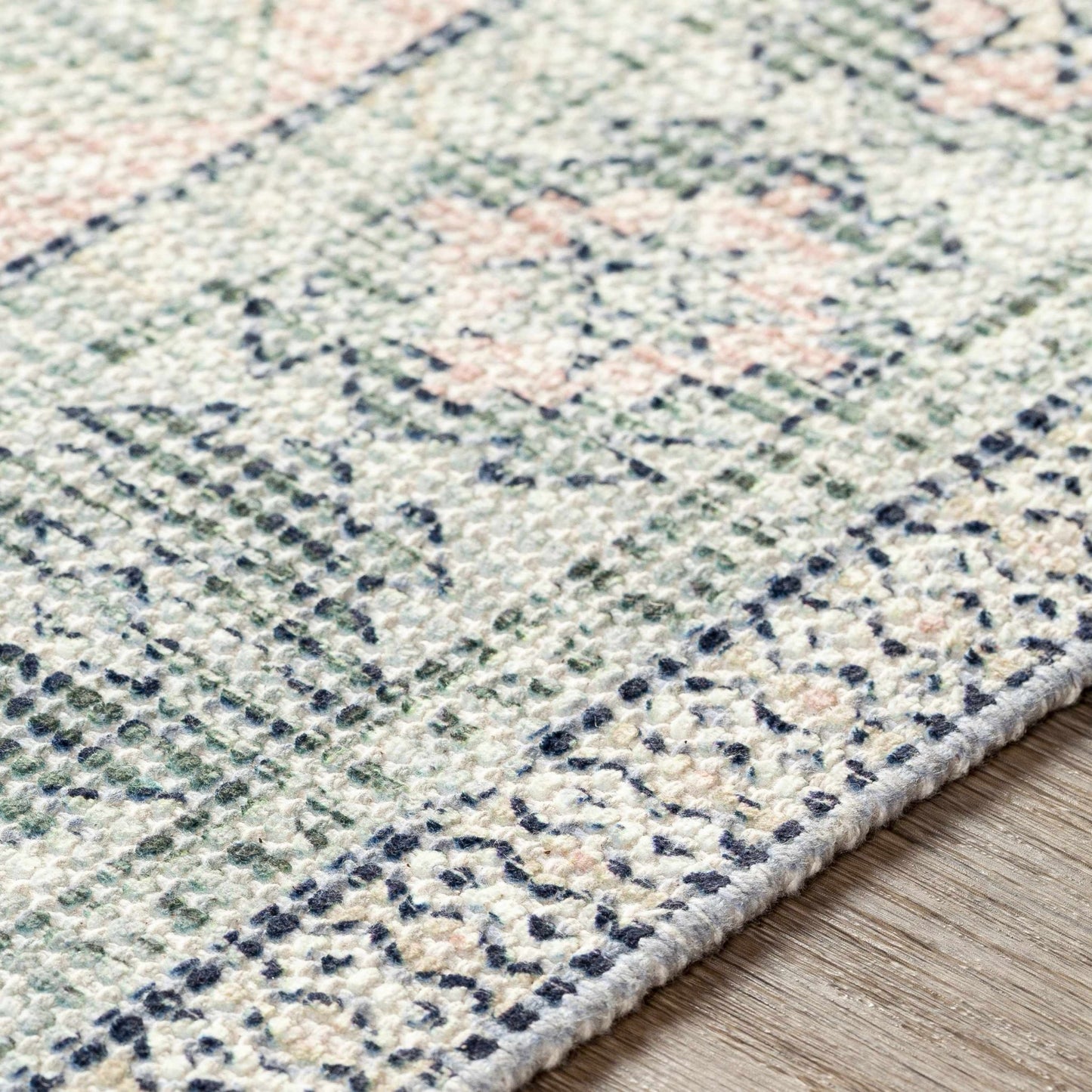 Foraker Sage Green Cotton Rug - Quahog Bay Bedding