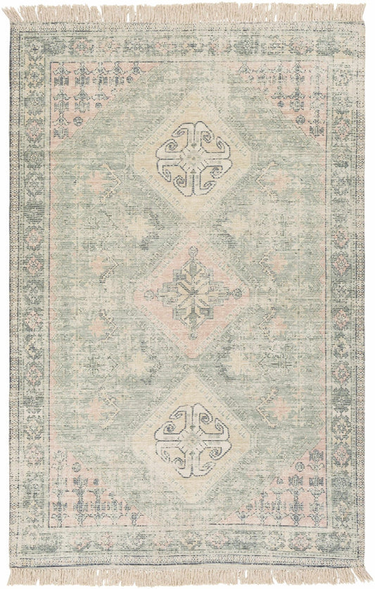 Foraker Sage Green Cotton Rug - Quahog Bay Bedding