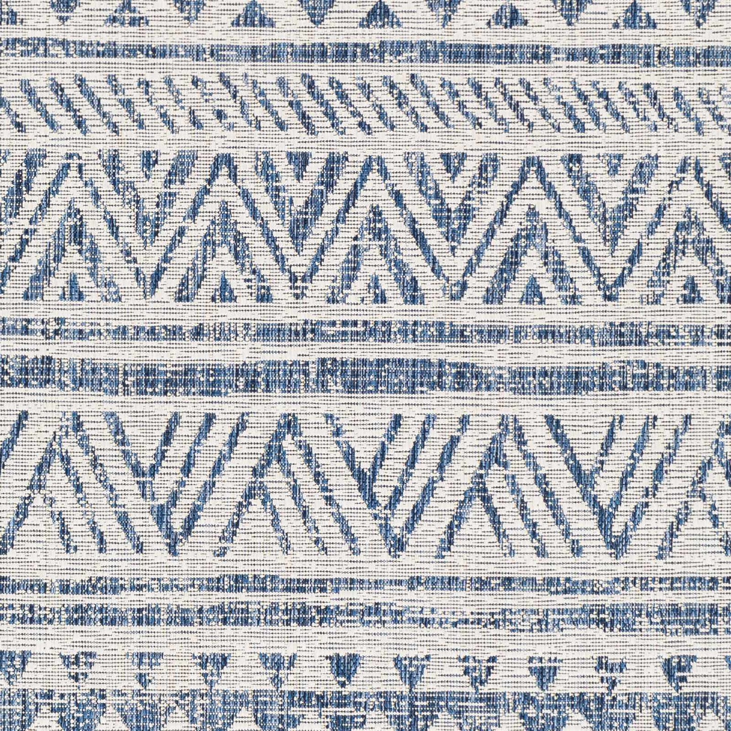 Novato Navy All Over Pattern Performance Rug