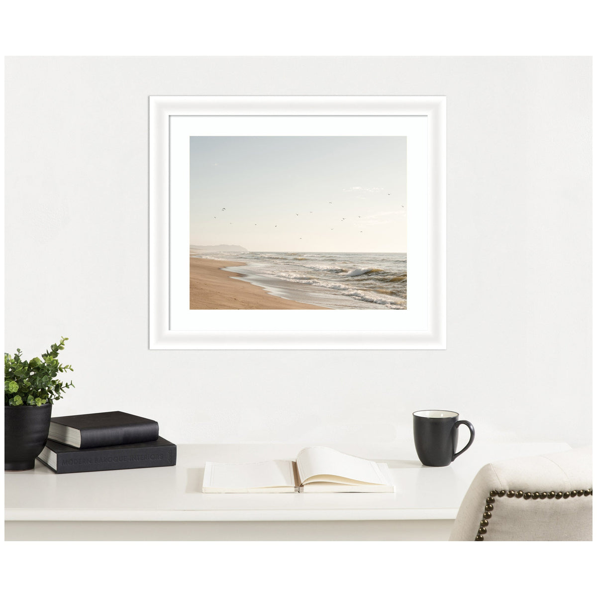 Framed Art Coastal Flight by Crystal Lynn Collins - Quahog Bay Bedding