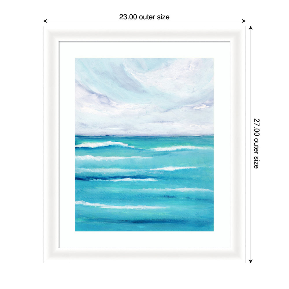 Framed Art Evening Ocean Waves by Nikita Jariwala - Quahog Bay Bedding