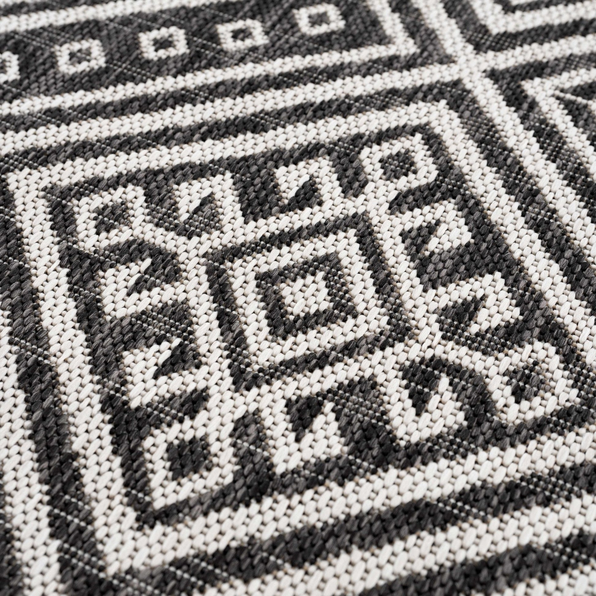 Frankville Black&White All Over Performance Rug - Quahog Bay Bedding