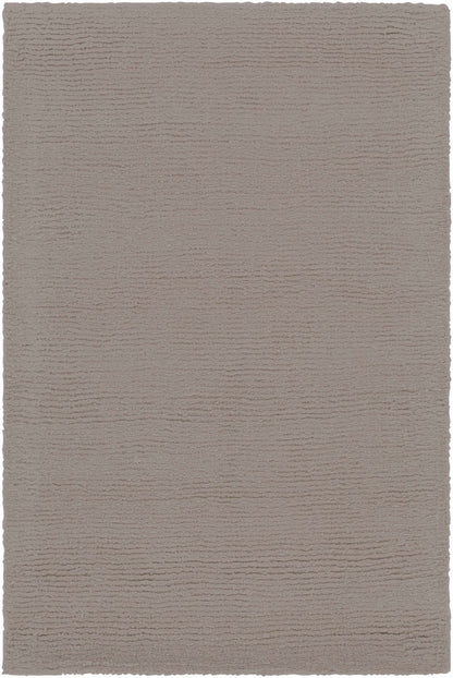Brockton Solid Gray Wool Rug