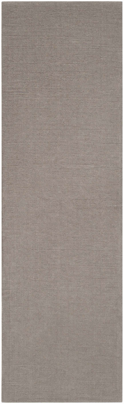 Brockton Solid Gray Wool Rug