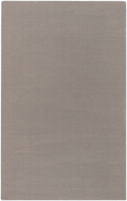Brockton Solid Gray Wool Rug
