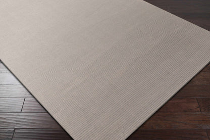 Brockton Solid Gray Wool Rug