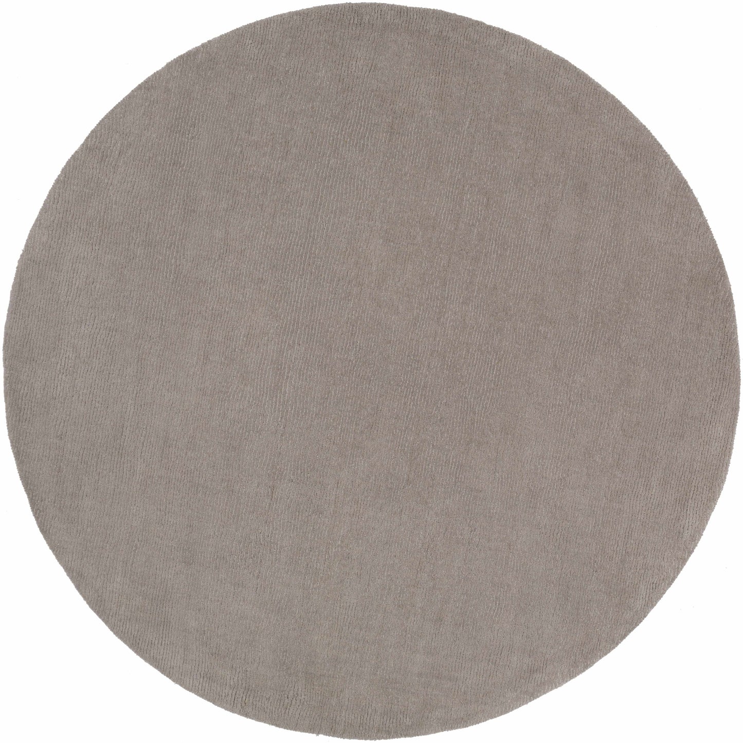 Brockton Solid Gray Wool Rug
