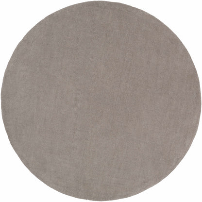 Brockton Solid Gray Wool Rug