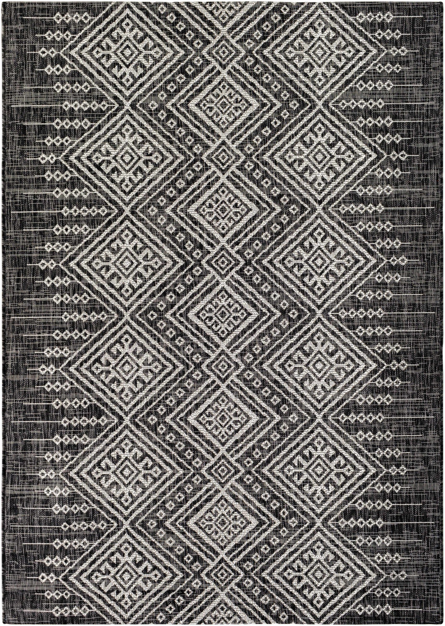 Frankville Black & White All Over Performance Rug
