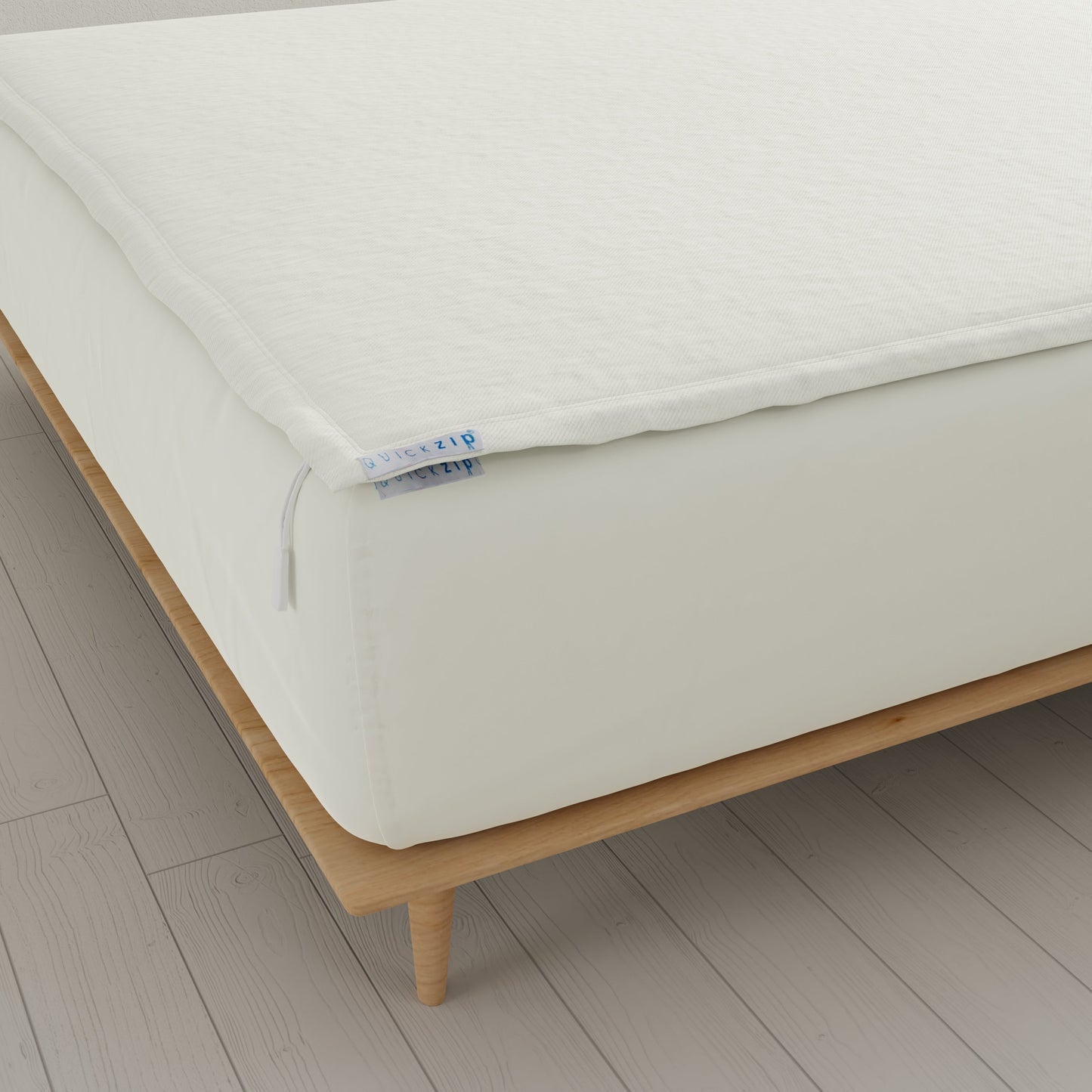 QuickZip Fitted Sheet (Base + Zip Sheet) - Percale