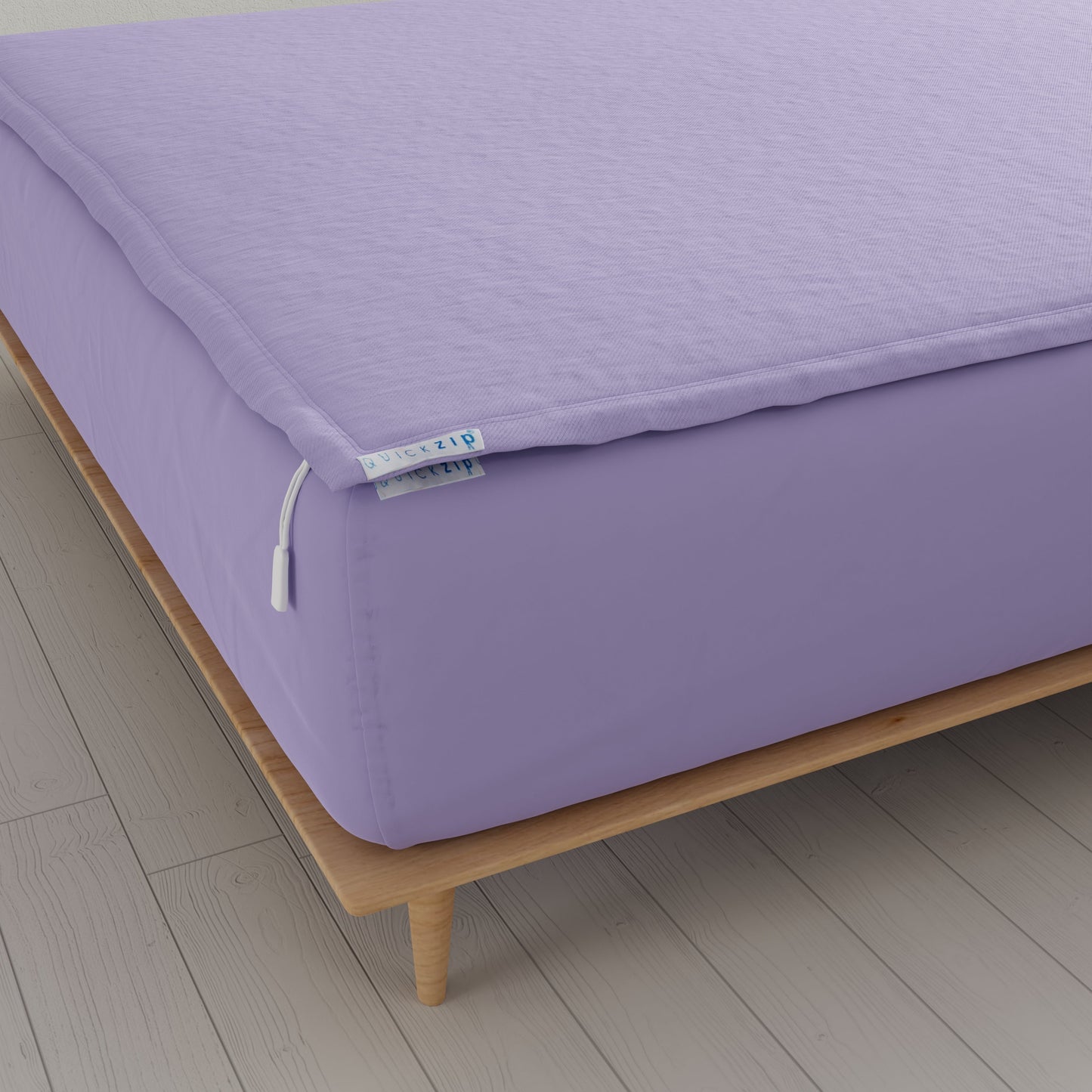 QuickZip Fitted Sheet (Base + Zip Sheet) - Percale