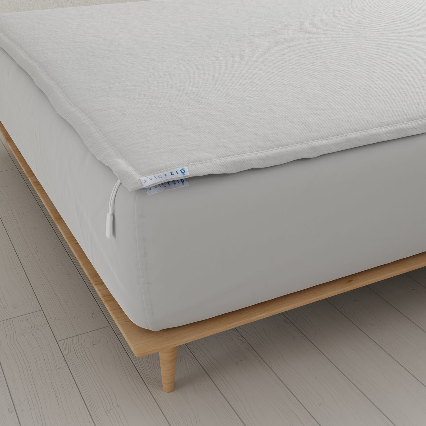 QuickZip Fitted Sheet (Base + Zip Sheet) - Percale