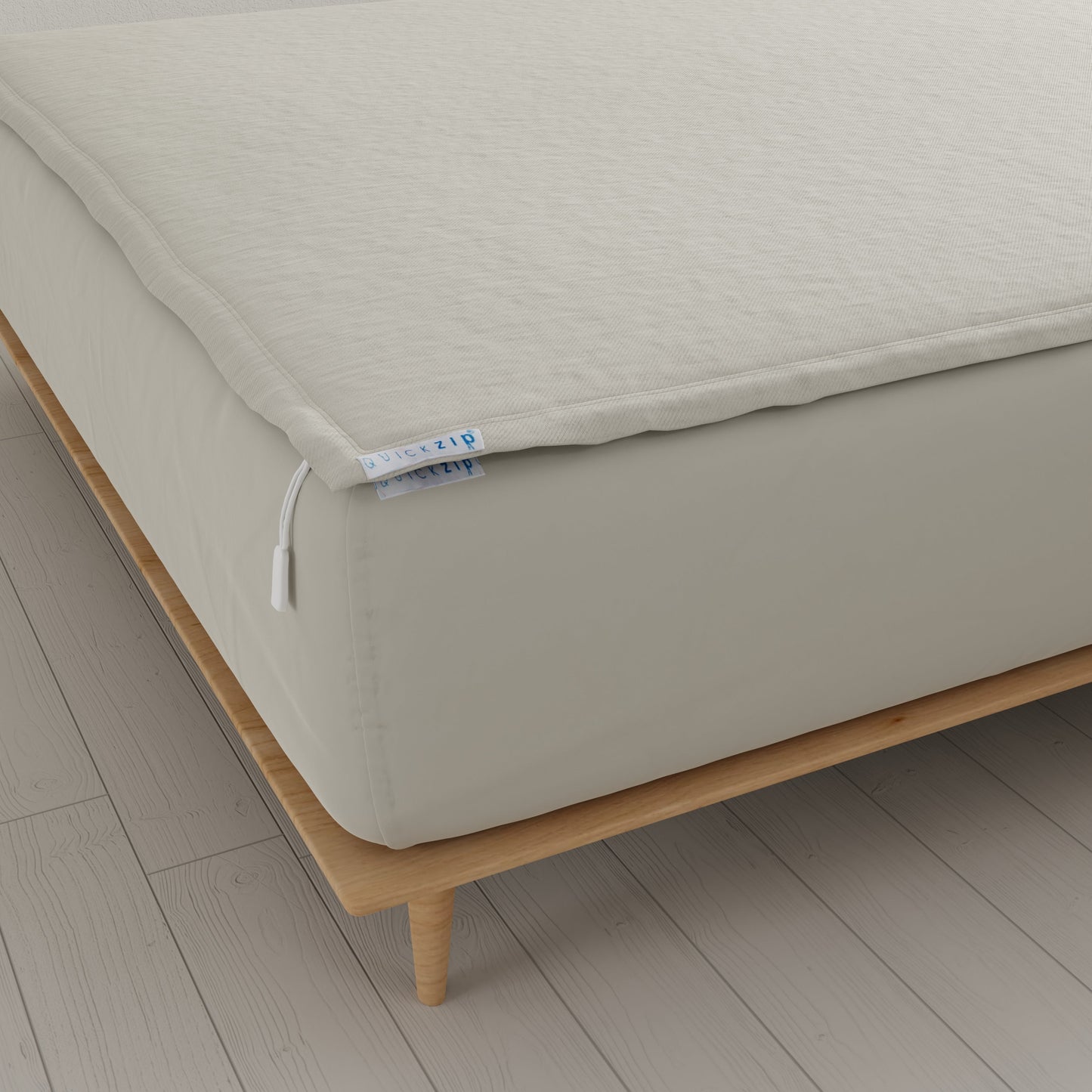 QuickZip Fitted Sheet (Base + Zip Sheet) - Sateen